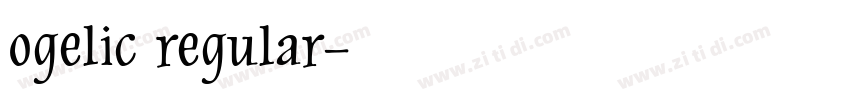 ogelic regular字体转换